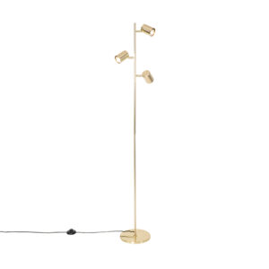 vloerlampen Moderne vloerlamp messing Jeana Staal Messing Ben je op zoek naar een moderne Dan is precies wat Zijn strakke design in combinatie met zijn kleur