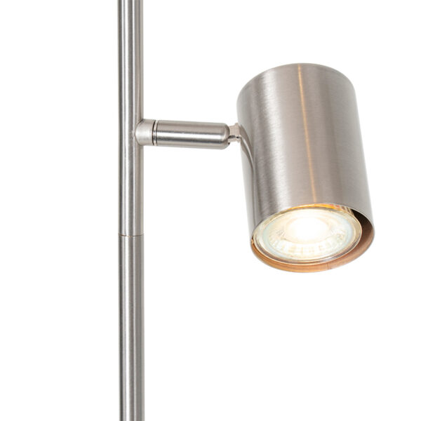 Moderne vloerlamp staal 3-lichts - Jeana - Afbeelding 2