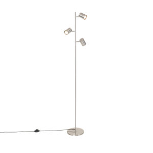 vloerlampen Moderne vloerlamp staal Jeana Staal Ben je op zoek naar een moderne Dan is precies wat Zijn strakke design in combinatie met zijn stalen kleur zorgt