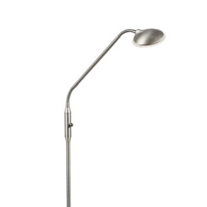 vloerlampen Moderne vloerlamp staal incl. LED Eva Staal Staak de zoektocht naar perfecte dimbare maar je hebt hem Het slanke postuur zal zich perfect lenen voor