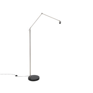 vloerlampen Moderne vloerlamp staal verstelbaar Editor Staal Ben jij op zoek naar een moderne De is strak model en kun je helemaal customizen met lampenkap