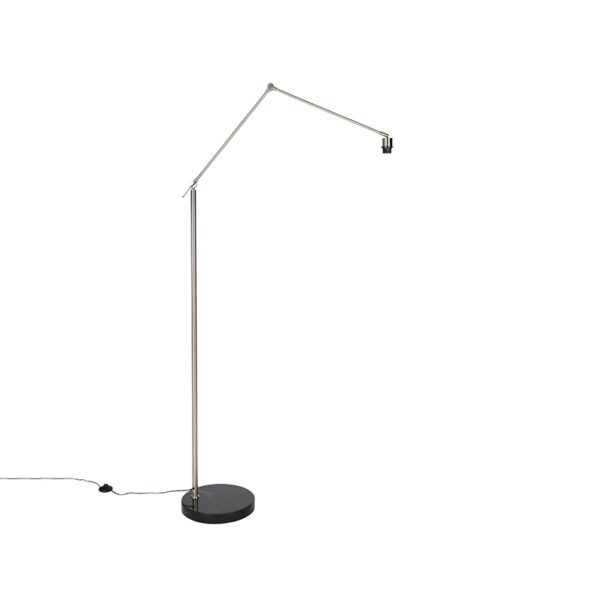 vloerlampen Moderne vloerlamp staal verstelbaar Editor Staal Ben jij op zoek naar een moderne De is strak model en kun je helemaal customizen met lampenkap