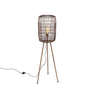 vloerlampen Moderne vloerlamp tripod koper Redo Staal Koper Hoe gaaf is deze moderne koperen Wij zijn in ieder geval Deze past perfect je Botanische of woning