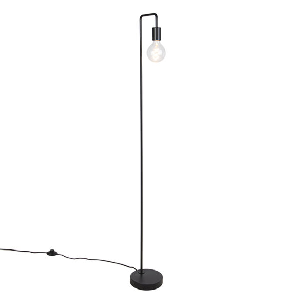 vloerlampen Moderne vloerlamp zwart Facil Staal Zwart De perfecte keuze voor iedere liefhebber van minimalistische en moderne Kies de onmiskenbare charme die