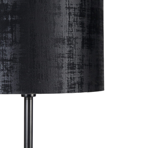 Moderne vloerlamp zwart kap zwart 40 cm - Simplo - Afbeelding 2