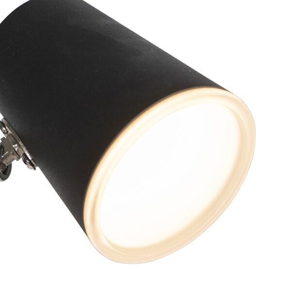 Moderne vloerlamp zwart 3-lichts incl. LED dimbaar - Coupe - Afbeelding 2
