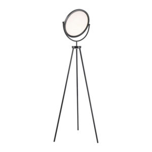 vloerlampen Moderne vloerlamp zwart incl. LED en dimmer tripod Vincent StaalKunststof Zwart is een fijne moderne vloerlamp. Doordat je de lichtbron kunt roteren