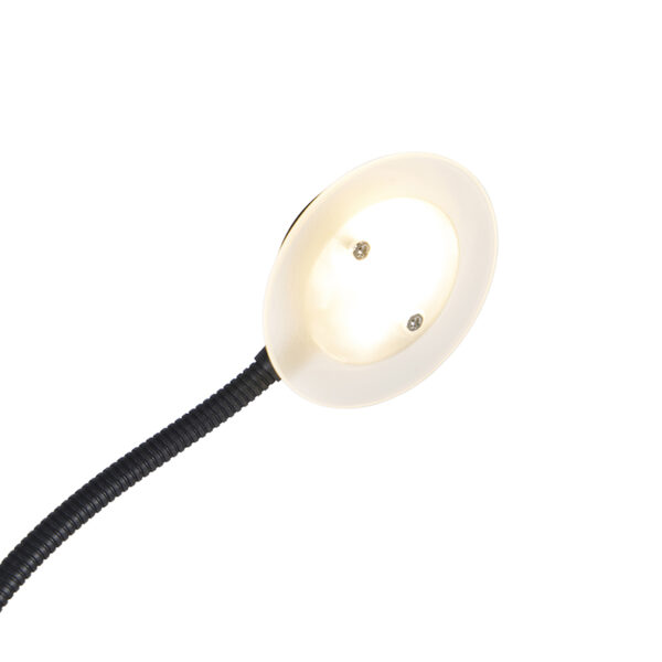 Moderne vloerlamp zwart incl. LED met leesarm - Chala - Afbeelding 2
