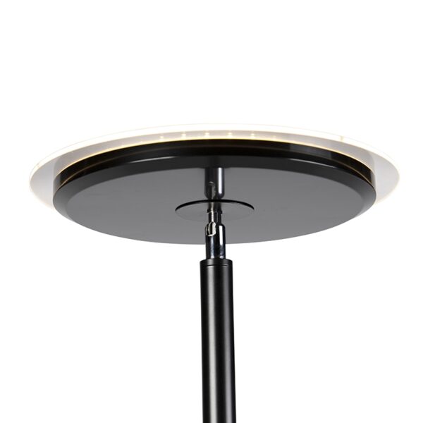 Moderne vloerlamp zwart incl. LED met touch dimmer - Hanz - Afbeelding 2