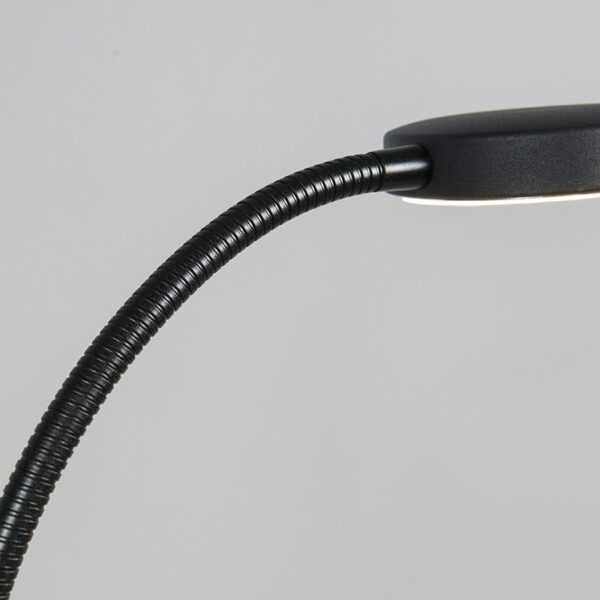 Moderne vloerlamp zwart incl. LED - Trax - Afbeelding 2