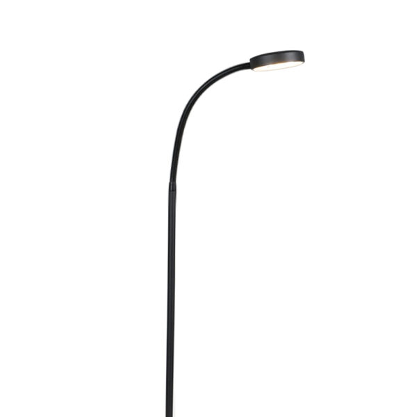 vloerlampen Moderne vloerlamp zwart incl. LED Trax StaalGlas Zwart Een tijdloze aanwinst in huis. Deze is volledig afgewerkt een zwarte kleur waardoor hij zich