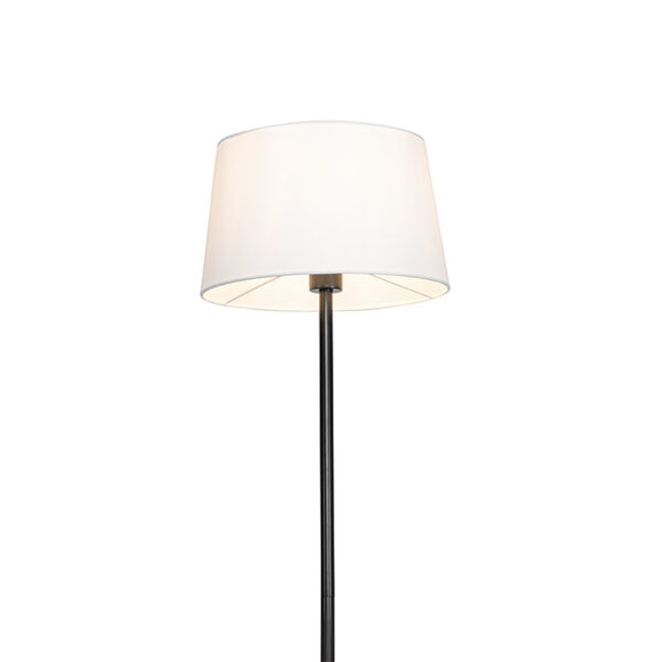 Moderne vloerlamp zwart met glas 33 cm - Roslini - Afbeelding 2