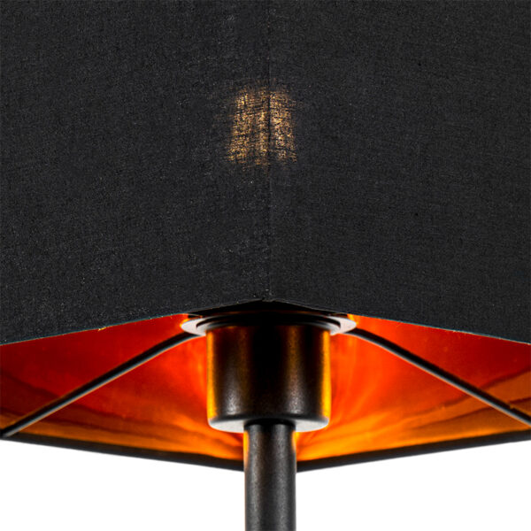 Moderne vloerlamp zwart met goud - VT 1 - Afbeelding 2