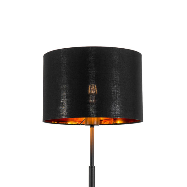 Moderne vloerlamp zwart met goud - VT 1 - Afbeelding 2