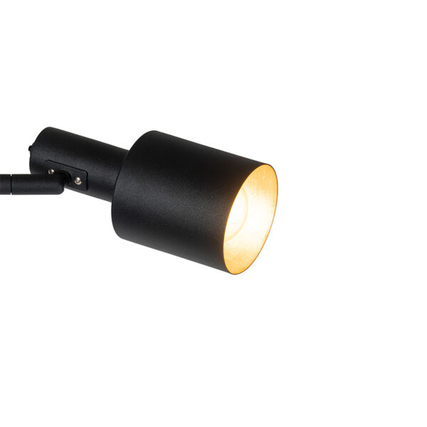 Moderne vloerlamp zwart 2-lichts - Stijn - Afbeelding 2