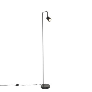 vloerlampen Moderne vloerlamp zwart verstelbaar Java Staal Zwart Deze zorgt voor de juiste sfeer in je is een tijdloos design en zwarte kleur waardoor hij