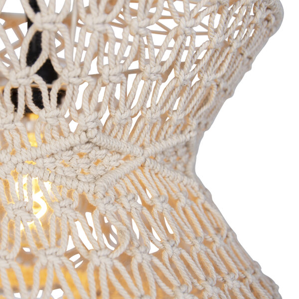 Oosterse vloerlamp macramé - Leonard - Afbeelding 2