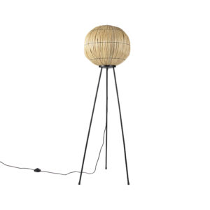 vloerlampen Oosterse vloerlamp tripod zeegras Canno StaalZeegras Naturel Houd je van natuurlijke materialen voor in interieur. Dan is iets jou. Hij gemaakt