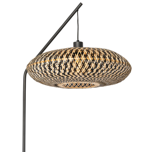 Oosterse vloerlamp zwart bamboe - Ostrava - Afbeelding 2