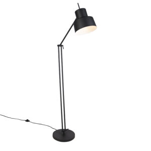 vloerlampen Retro vloerlamp zwart Chappie Staal Zwart Dat een retro lamp ook heel sfeervol kan zijn bewijst deze stoere Chappie. Hij is mooi afgewerkt in zwarte