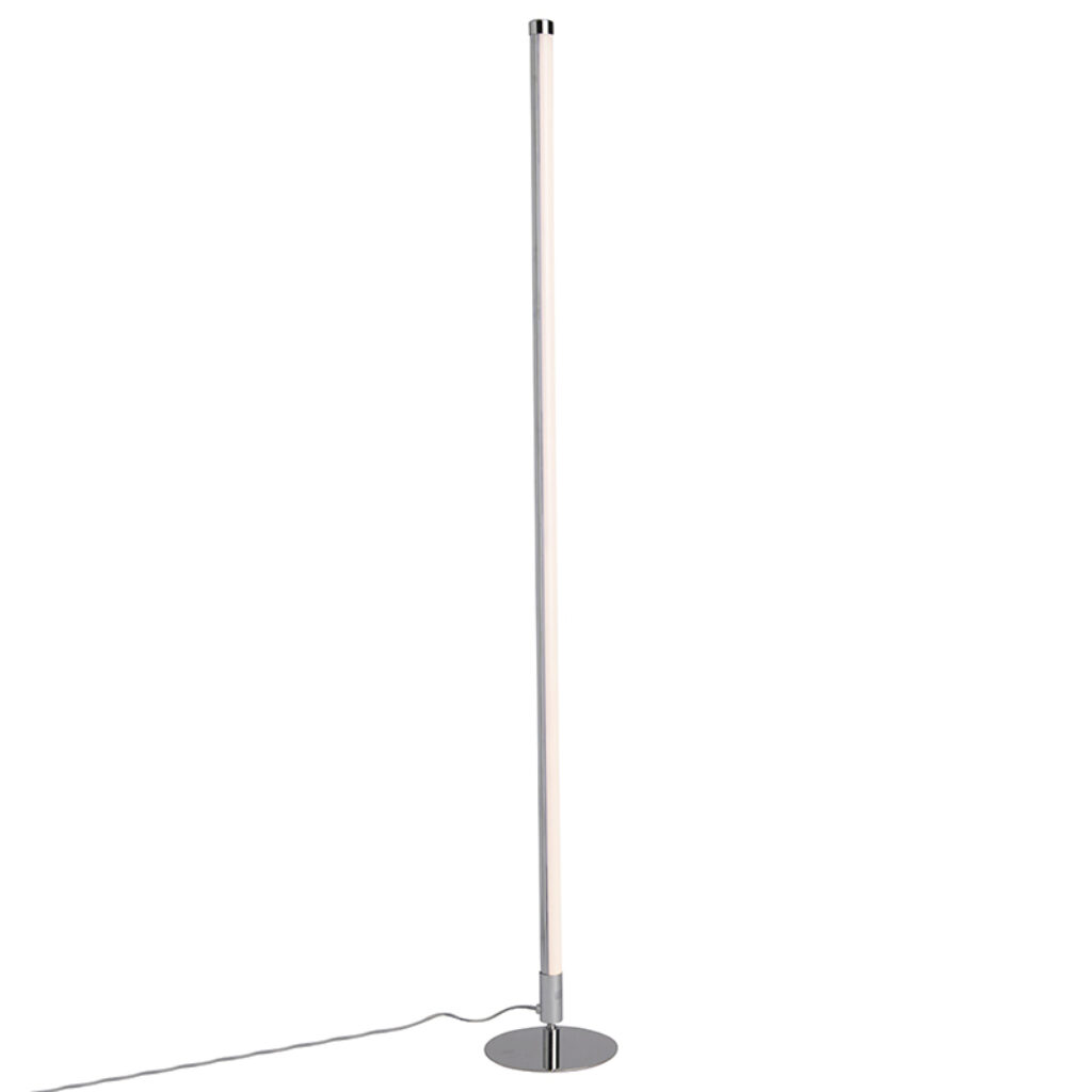 vloerlampen Set van 2 moderne LED chroom KunststofMetaal Chroom Deze vloerlamp is prachtig door zijn eenvoud. chrome led strak en modern. In het armatuur ligt