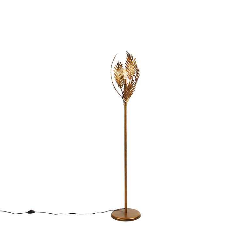 vloerlampen Vintage vloerlamp goud Botanica Staal Maak een statement in huis met deze mooie afgewerkt gouden kleur. Hij heeft hoogte van 170 cm diameter 30 cm.