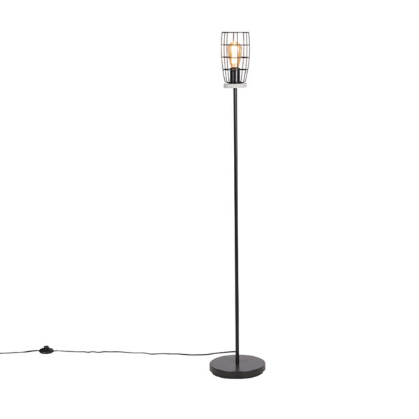 vloerlampen vloerlamp betonlook met zwart Rohan StaalSteen Beton Zwart is een mooie hij past perfect in je interieur. De afwerking frame beton maakt hem erg