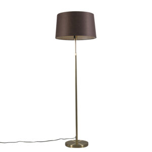 vloerlampen Vloerlamp met kap bruin 45 cm verstelbaar Parte KunststofMetaal Hou jij wel van een klassieke touch in je Dan is deze vloerlamp echt iets voor Een