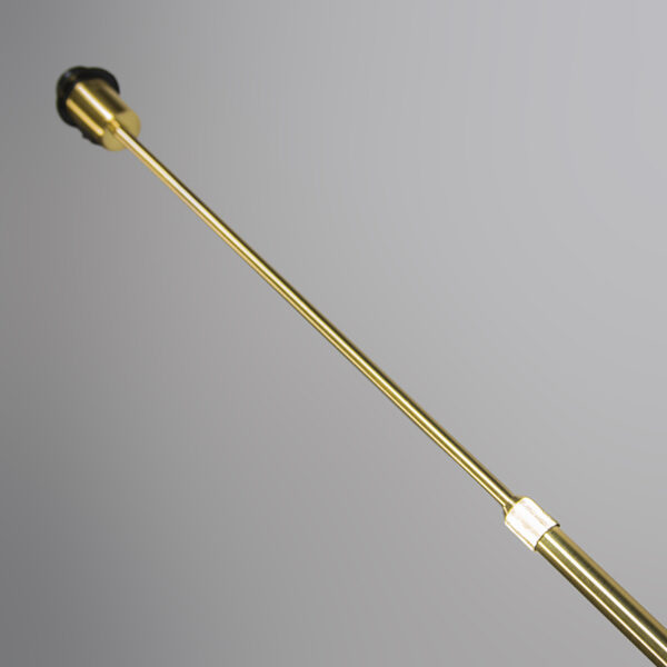 Vloerlamp goud/messing met kap zwart 45 cm verstelbaar - Parte - Afbeelding 2