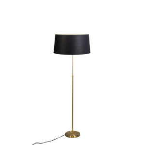 vloerlampen Vloerlamp met kap zwart 45 cm verstelbaar Parte Zwart Hou jij wel van een klassieke touch in je Dan is deze vloerlamp echt iets voor Een moderne
