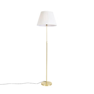vloerlampen Vloerlamp met plisse kap 45 cm Parte StaalStof Hou jij wel van een klassieke touch in je Dan is deze vloerlamp echt iets voor Een moderne afgewerkt