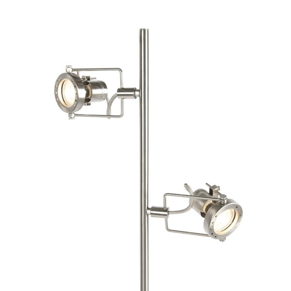 vloerlampen vloerlamp staal Suplux Staal De is een stalen met twee verstelbare spots aan het armatuur deze zijn perfect om licht in je ruimtes mee te Deze lamp