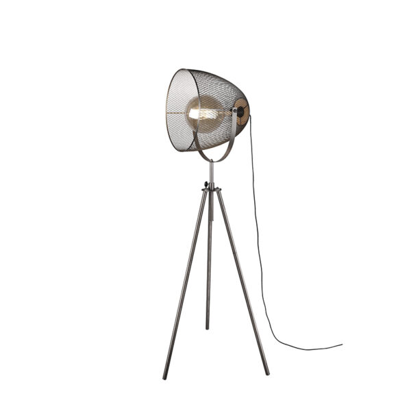 vloerlampen vloerlamp tripod staal Ravi Staal Een stoere en unieke volledig afgewerkt in staal. Deze steelt de show Hij heeft een diameter van 69 cm is tevens