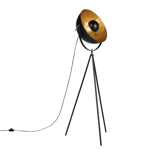 vloerlampen vloerlamp tripod zwart Magna 40 Eglip Staal Zwart De is van onze favorieten. Hij past perfect in een stoer en industrieel interieur. Een verfijnde