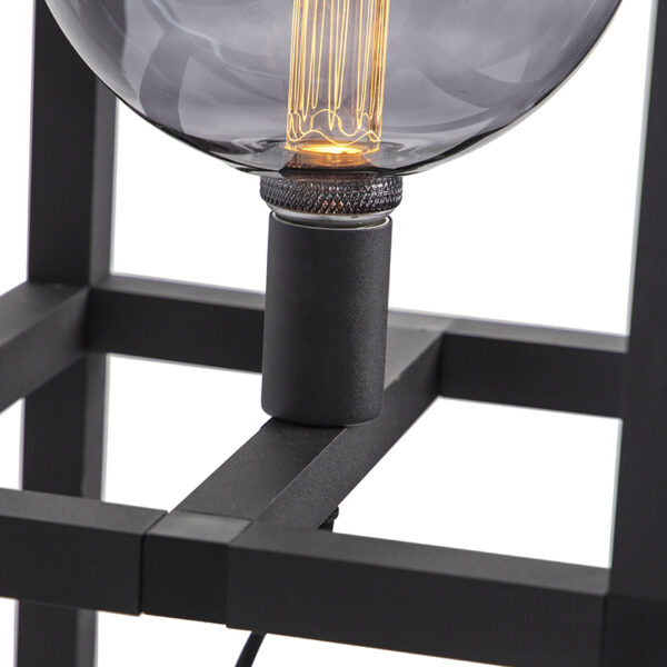 Industriële vloerlamp zwart - Big Cage 2 - Afbeelding 2