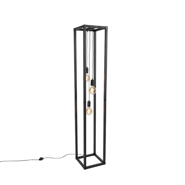 vloerlampen vloerlamp zwart Big Cage StaalTouw Zwart Deze is een gezellige aanwinst in huis of op kantoor. Jouw woning kantoor zal gehuld worden geweldige waar