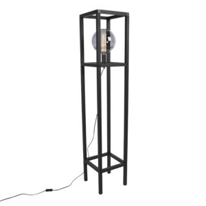 vloerlampen vloerlamp zwart Big Cage 2 AluminiumStaal Zwart Lekker luchtig ontwerp met een sterk minimalistisch beeld kies je ook voor deze stijlvolle Jouw
