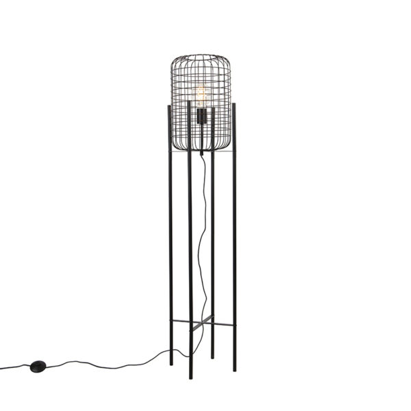 vloerlampen vloerlamp zwart Bliss Vefa Staal Zwart Maak een statement in huis met onze Vefa. Deze zwarte is aanwinst binnen ieder industrieel interieur dankzij