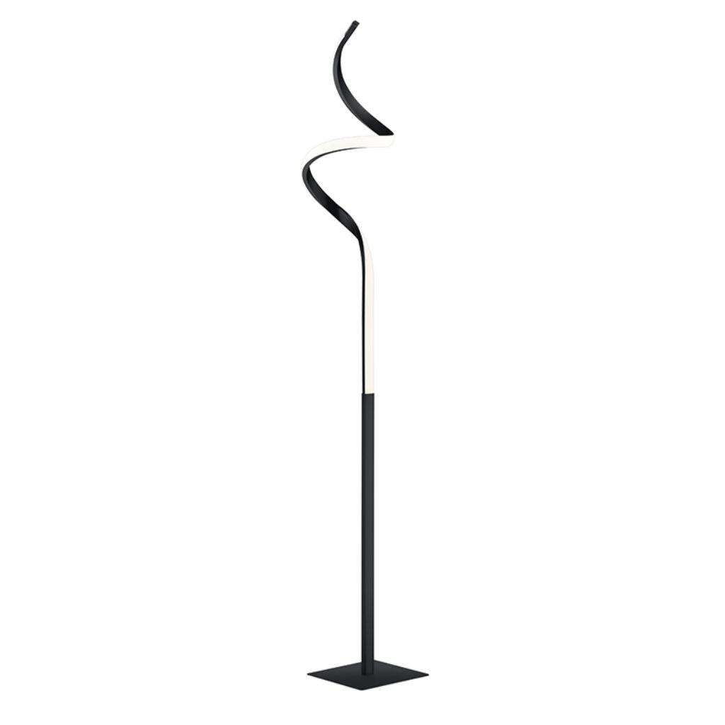 vloerlampen Vloerlamp zwart incl. LED dimbaar Koers KunststofStaal Zwart Een mooie blikvanger voor in de eetkamer op kantoor of werkkamer. is wat je Zijn