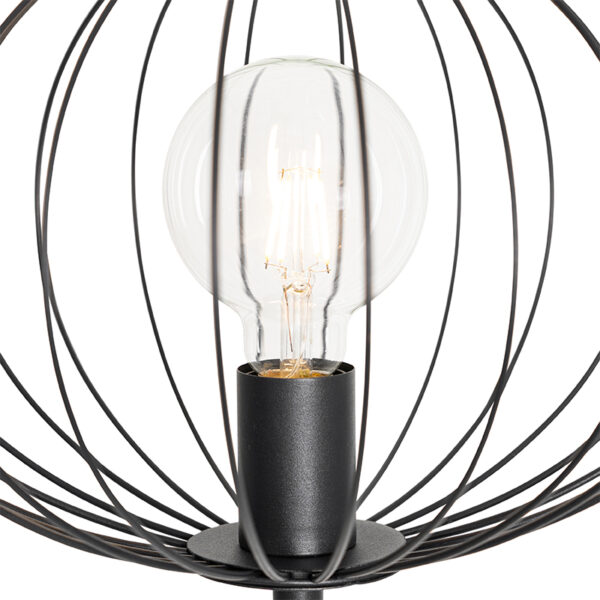 Industriële vloerlamp zwart 36 cm - Margarita - Afbeelding 2