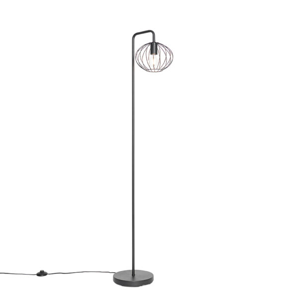 vloerlampen vloerlamp zwart 23 cm Margarita Staal Zwart is een mooi stukje design in jouw huis. Deze gemaakt van staal afgewerkt tijdloze zwarte kleur. Hij