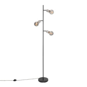 vloerlampen vloerlamp zwart met beton Pedra Steen BetonStaal Zwart Een echte toevoeging in je interieur deze afgewerkt tijdloos en De betonlook zorgt voor een