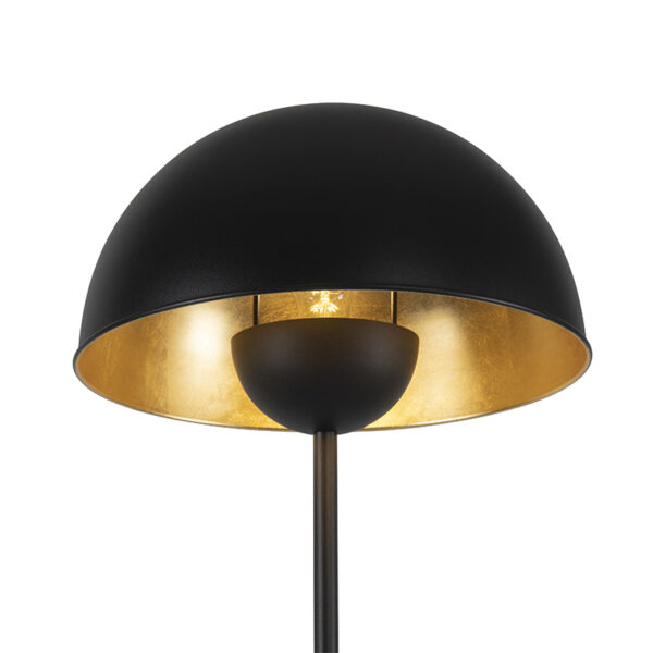 Industriële vloerlamp zwart met goud 160 cm - Magnax - Afbeelding 3