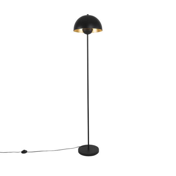 vloerlampen vloerlamp zwart met goud 160 cm Magnax Staal Zwart Een mooie een strak design dat is de Magnax. Juist door zijn eenvoudige vorm het hele lamp die