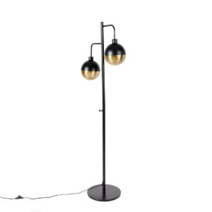 vloerlampen vloerlamp zwart met messing Haicha Staal Nee je hebt het niet te hoog in bol. Deze bolvormige is de perfecte toevoeging aan bijvoorbeeld woonkamer