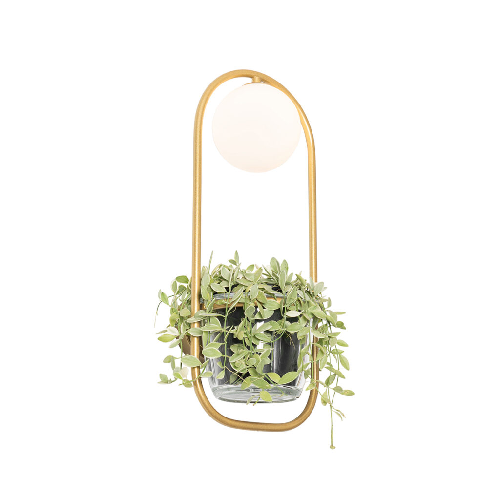 wandlampen Art deco wandlamp goud met wit glas Isabella StaalGlas Haal een echte eyecatcher in huis deze Isabella. Deze is gemaakt van staal en afgewerkt de