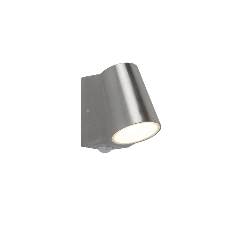 wandlampen buiten Buitenlamp aluminium met bewegingssensor incl. LED Uma AluminiumGlas Aluminium Een moderne buitenlamp speciaal voor De hoort echt thuis in een