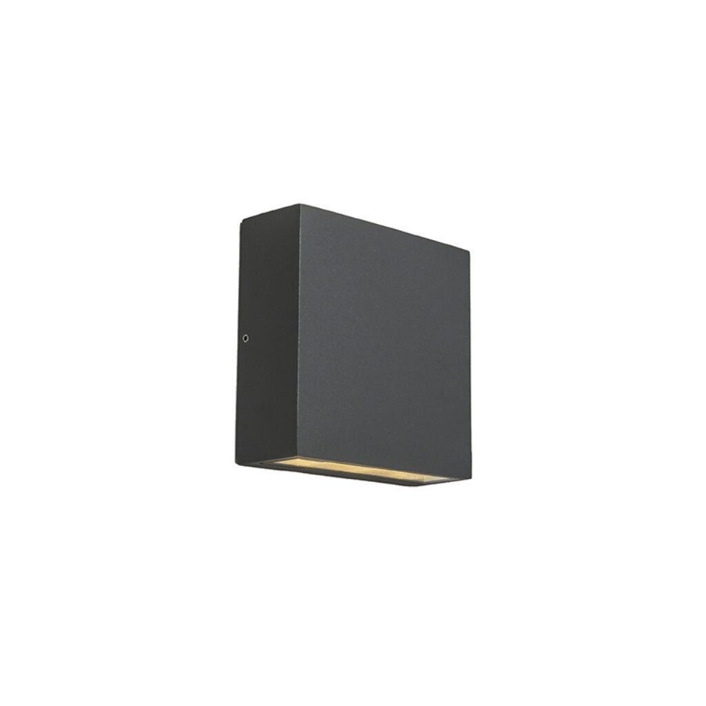 wandlampen buiten Buitenwandlamp donkergrijs IP54 incl. LED Otan AluminiumGlas Donkergrijs is er om stijl aan je buitenmuren te Hij afgewerkt in een