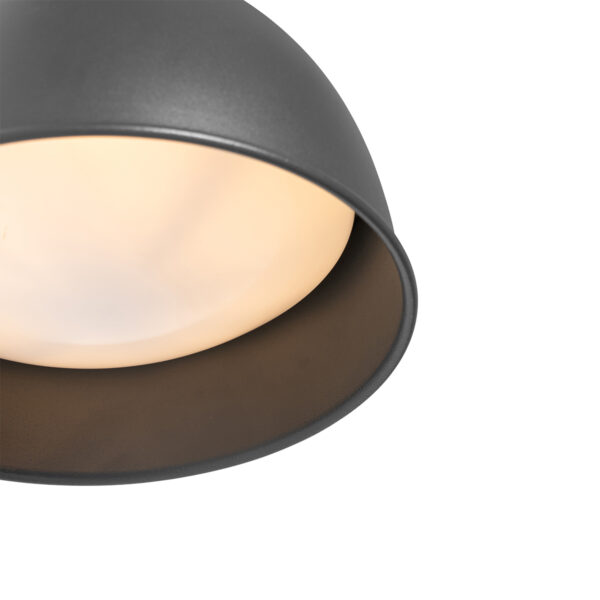 Industriële buitenwandlamp donkergrijs rond IP44 - Natas - Afbeelding 2