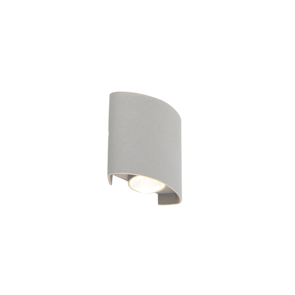 wandlampen buiten Design buitenwandlamp zilver incl. LED Silly Roestvrij staal Grijs Een sfeervolle lamp met een uniek super moderne afgewerkt in zilver. De